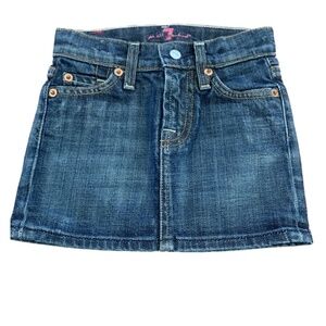 7 for Mankind Girls Denim Miniskirt Size 4